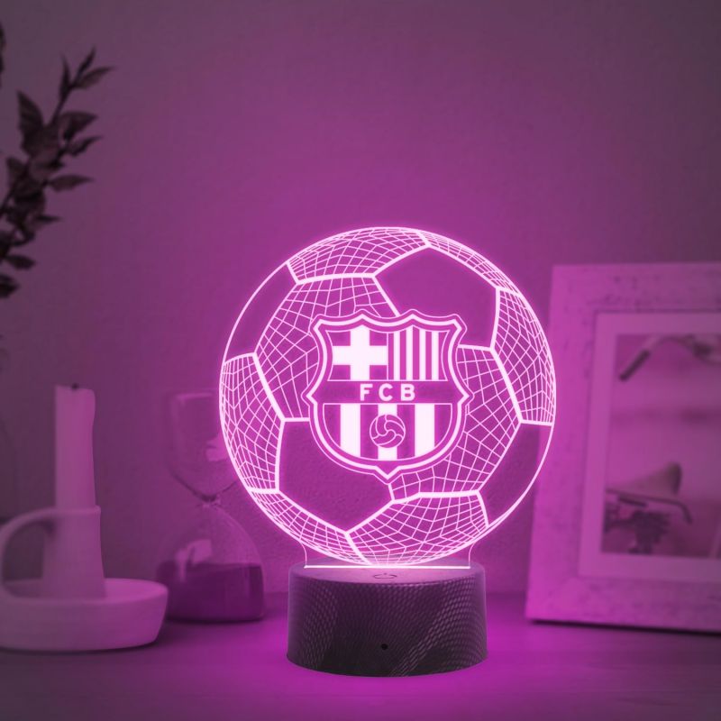 Football 3D Illusion Night Light  Gift for Player  Gift for Kids  Desk Lamp  Automatic Color Changing Light  Football Player Light  Football Player Gift Lamp